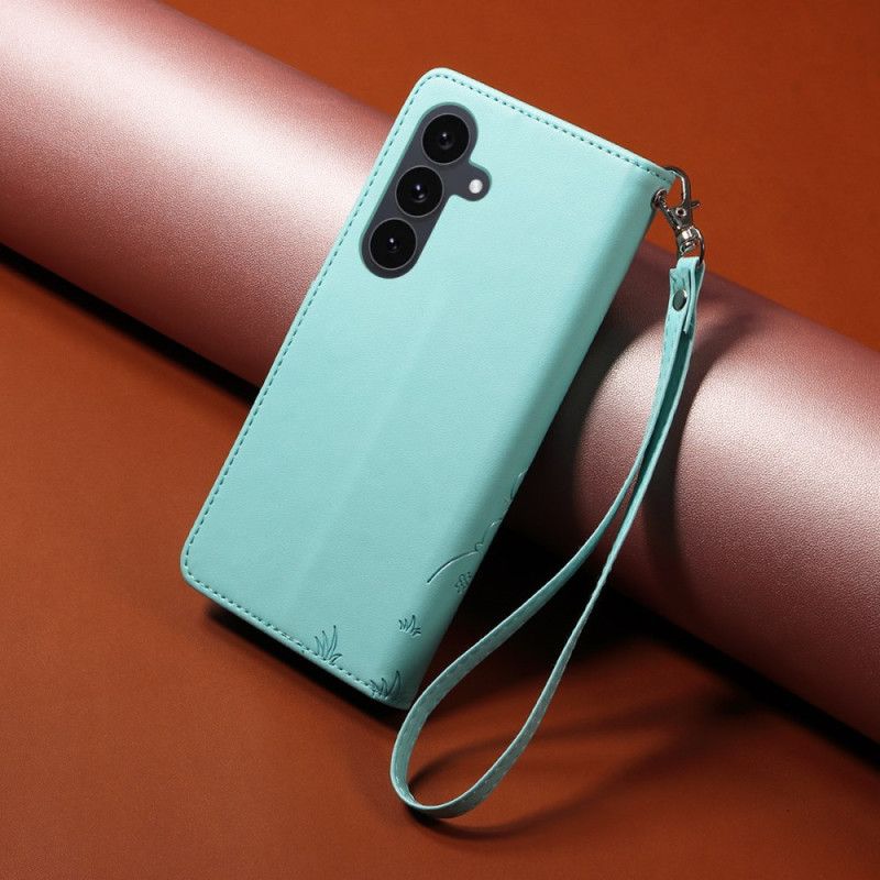 Folio Deksel Samsung Galaxy S25 Fe Rfid-blokkering Og Hundemønster