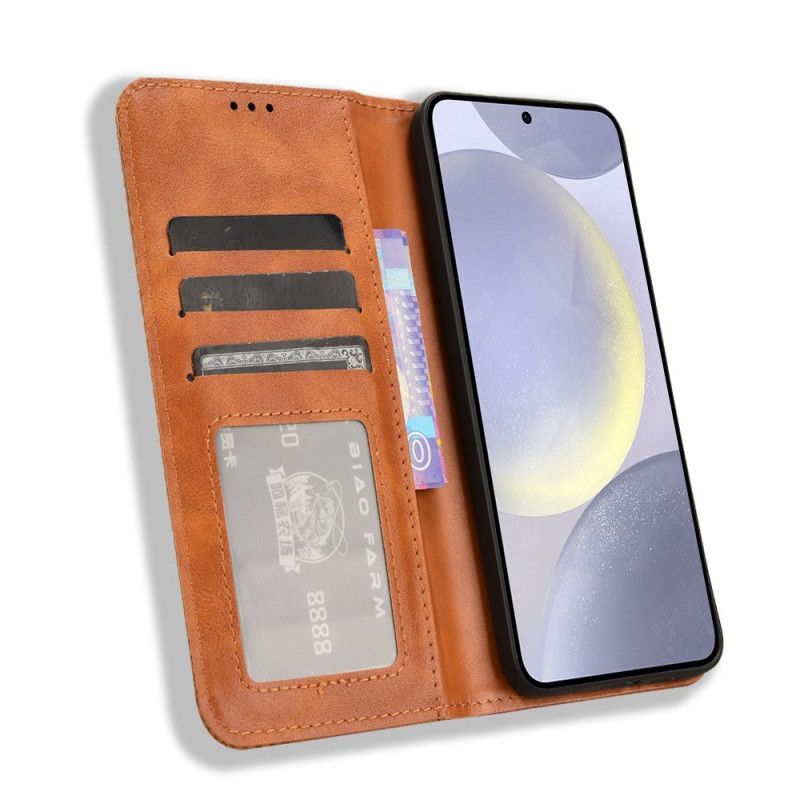 Folio Deksel Samsung Galaxy S25 Fe Vintage Kant