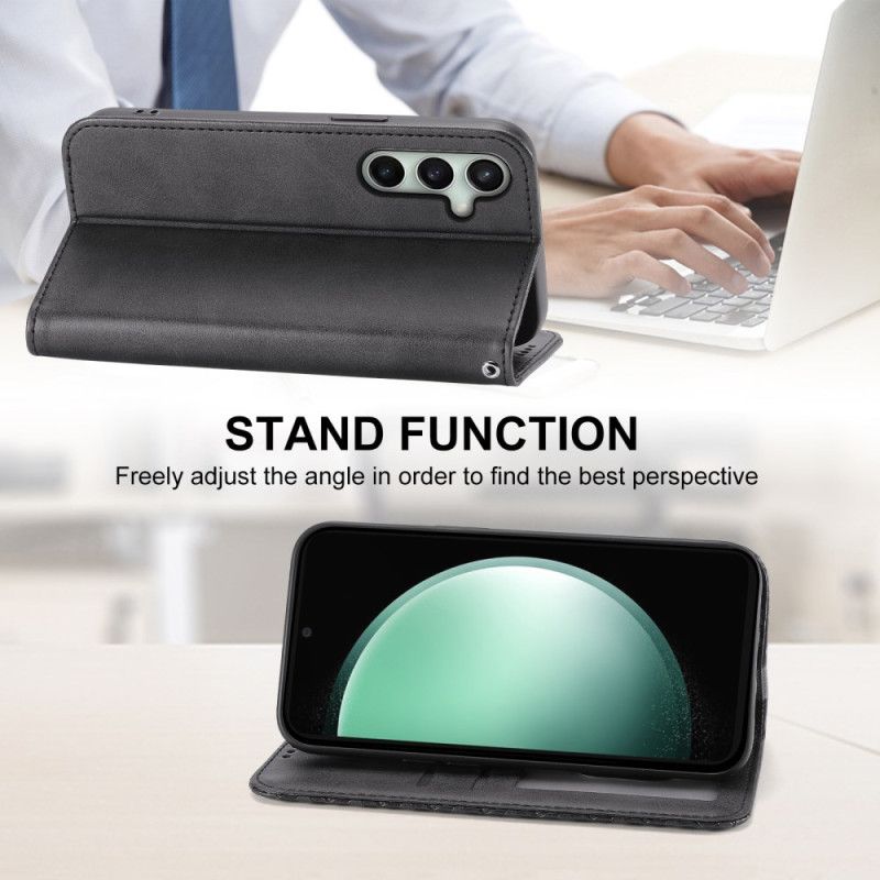 Folio Deksel Til Samsung Galaxy S25 Fe Diamantmønster Med Rem