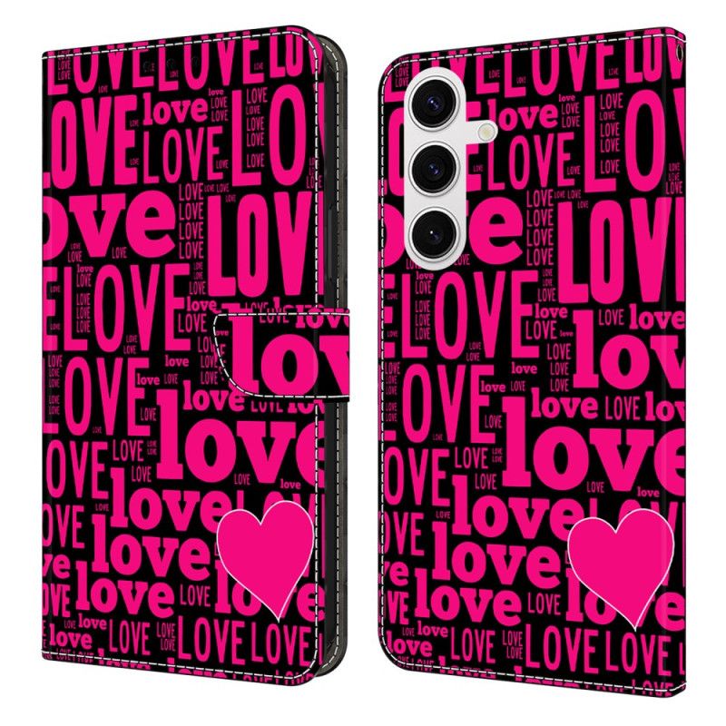 Folio Deksel Til Samsung Galaxy S25 Fe Kjærlighet