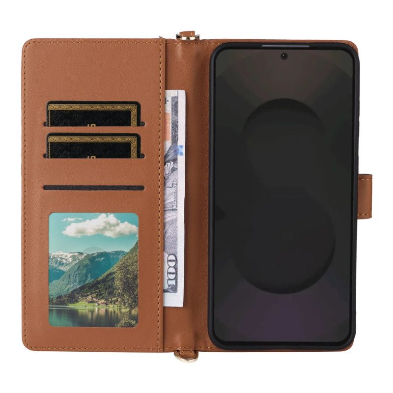 Folio Deksel Til Samsung Galaxy S25 Fe Stropp Og Skulderrem