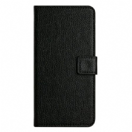Lærdeksel Folio Deksel Samsung Galaxy S25 Fe Klassisk Svart