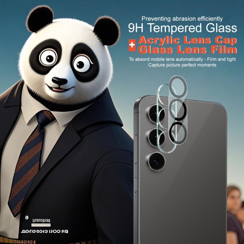 Linsebeskytter I Herdet Glass For Samsung Galaxy S25 Fe (svart Sirkeldesign) Imak