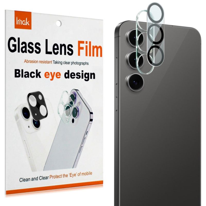 Linsebeskytter I Herdet Glass For Samsung Galaxy S25 Fe (svart Sirkeldesign) Imak