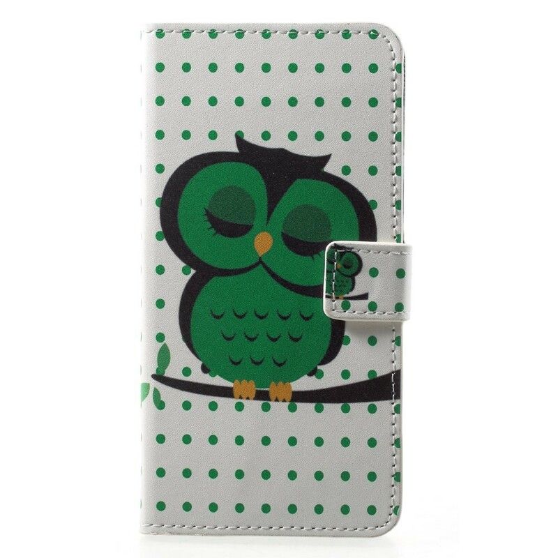Folio Deksel Til Huawei P20 Pro Sovende Ugle