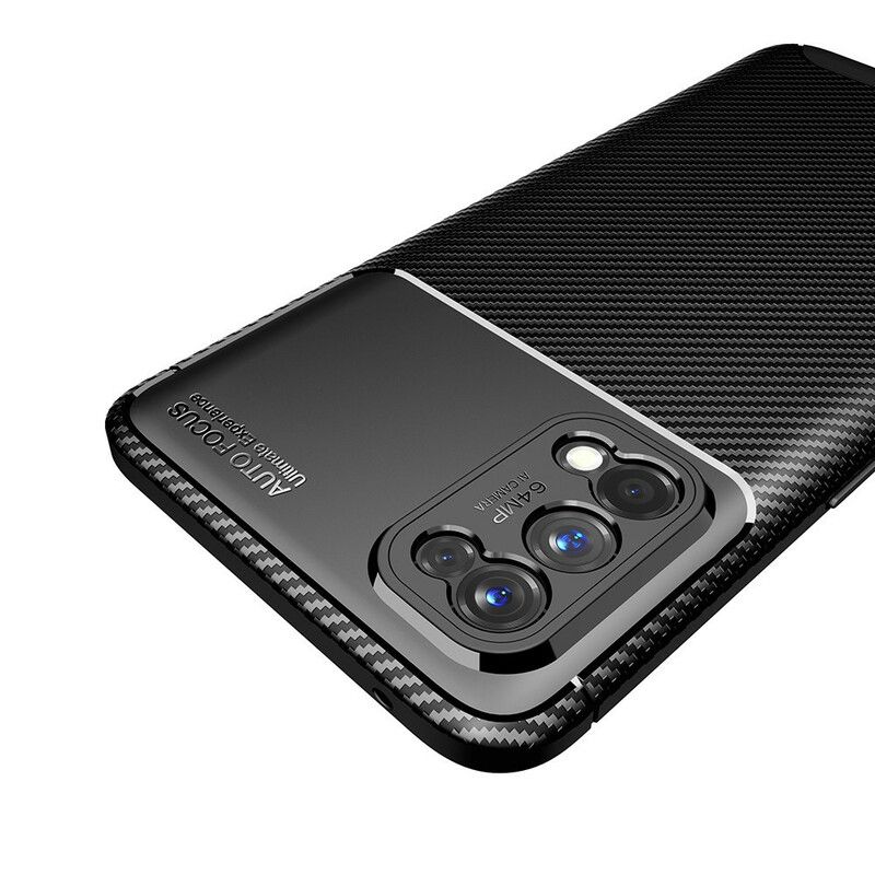 Deksel Til Realme 7 Pro Fleksibel Karbonfibertekstur