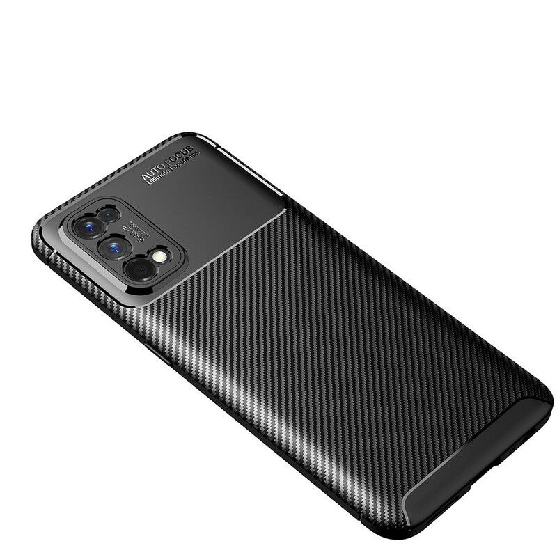 Deksel Til Realme 7 Pro Fleksibel Karbonfibertekstur