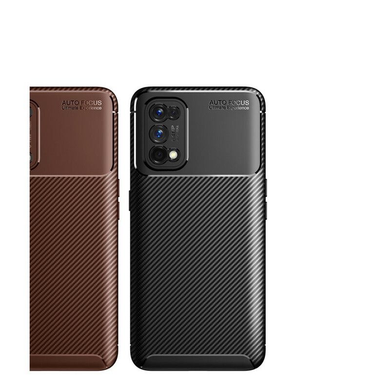 Deksel Til Realme 7 Pro Fleksibel Karbonfibertekstur