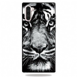 Deksel Til Samsung Galaxy Note 10 Svart Og Hvit Tiger