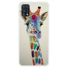 Deksel Til Samsung Galaxy M31 Fargerik Giraff