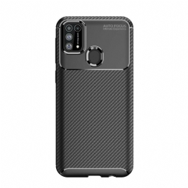 Deksel Til Samsung Galaxy M31 Karbonfibertekstur Fleksibel