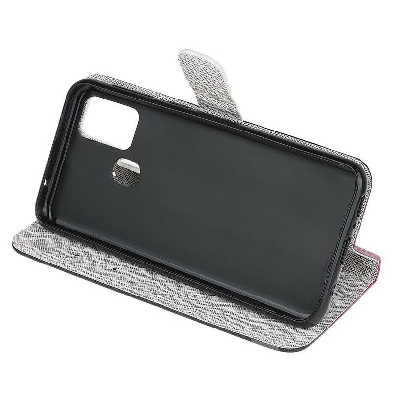 Folio Deksel Til Samsung Galaxy M31 Med Kjede Thong Dragonflies
