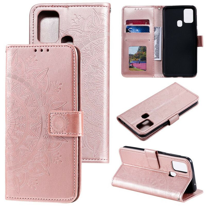 Folio Deksel Til Samsung Galaxy M31 Søn Mandala