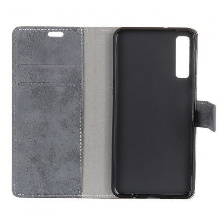 Folio Deksel Til Samsung Galaxy A7 Vintage Skinneffekt