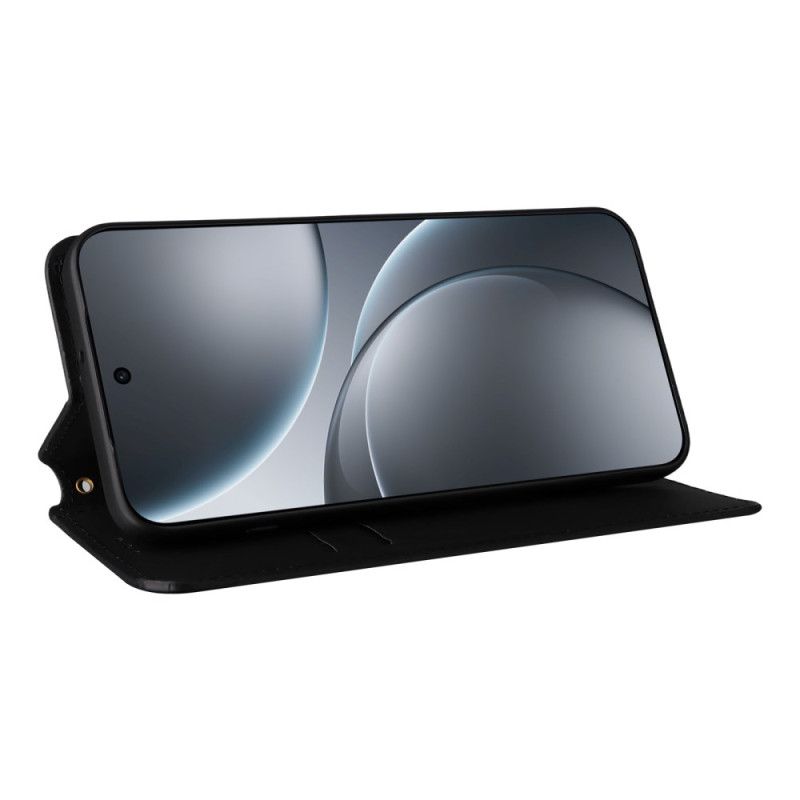 Folio Deksel Lær Oppo Find X9 5g Mobildeksel Diamantmønster