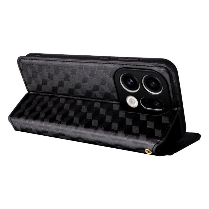 Folio Deksel Lær Oppo Find X9 5g Mobildeksel Diamantmønster