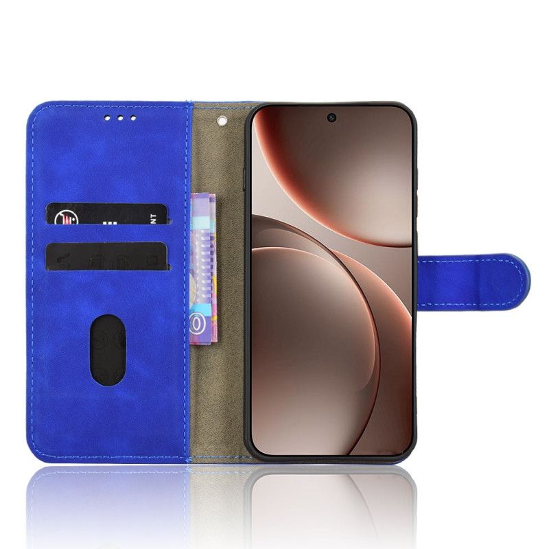 Folio Deksel Oppo Find X9 5g Semsket Skinneffekt Beskyttelse Deksel