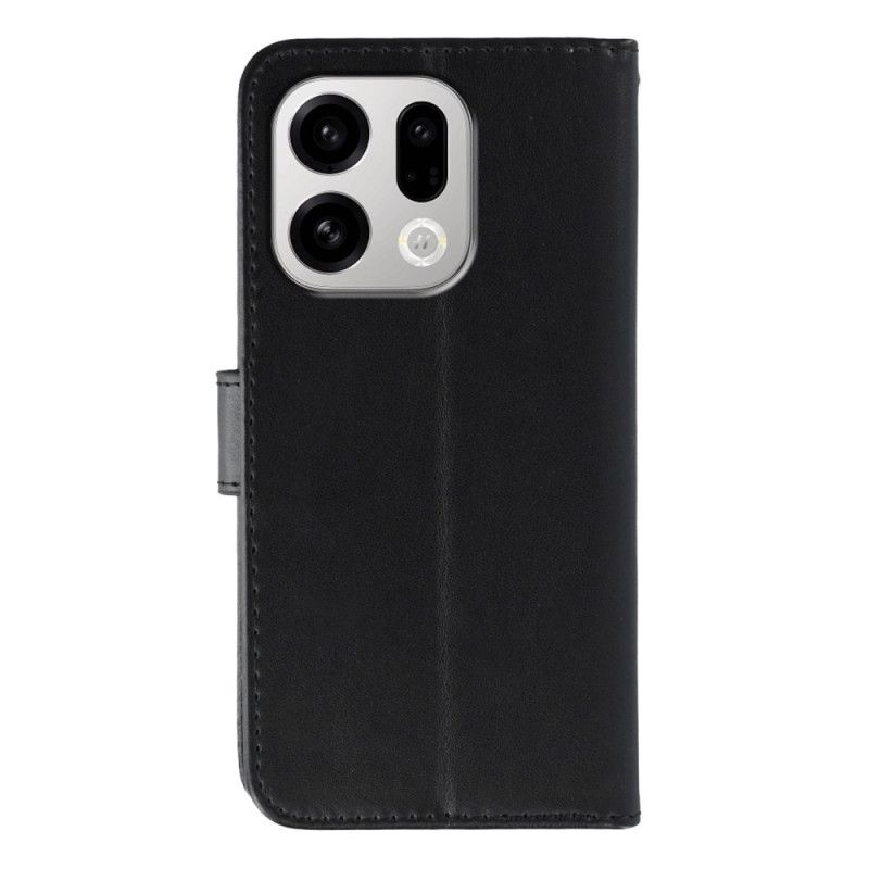 Folio Deksel Til Oppo Find X9 5g Med Håndleddsstropp