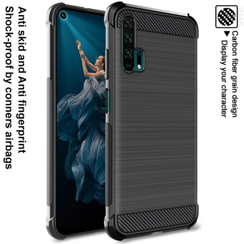 Deksel Til Honor 20 Pro Imak Børstet Karbonfiber