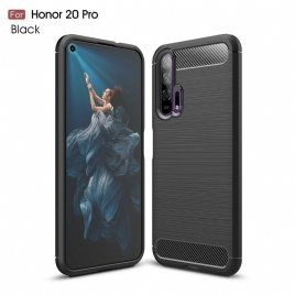 Mobildeksel Til Honor 20 Pro Børstet Karbonfiber