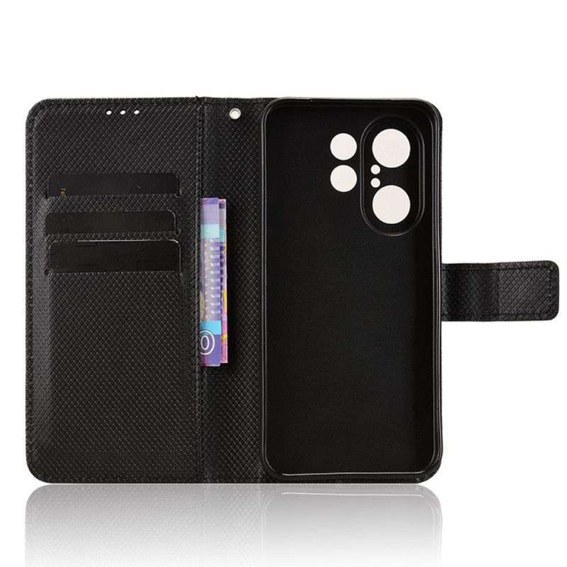 Folio Deksel Vivo X200 Fe Teksturert Kunstig Skinn Beskyttelse Deksel