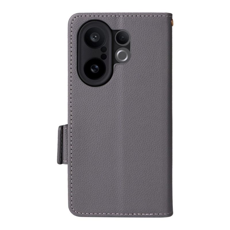 Lærdeksel Folio Deksel Vivo X200 Fe Mobildeksel Kunstig Skinn Med Stropp