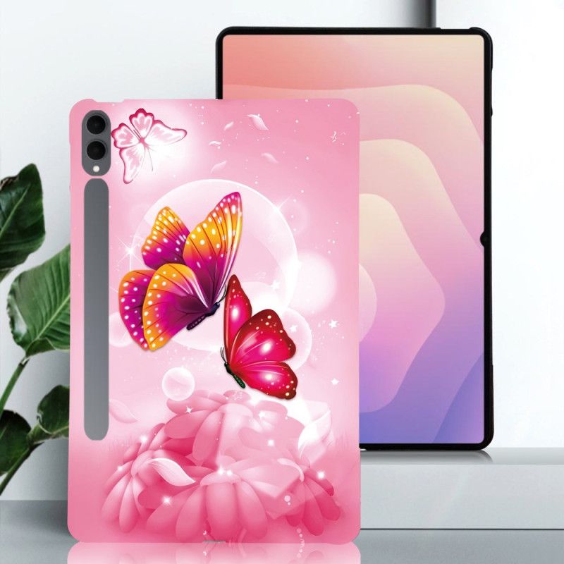 Deksel Samsung Galaxy Tab S11 Ultra Rosa Sommerfugler