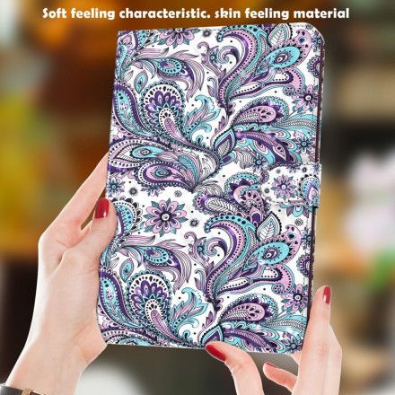 Folio Deksel Til Samsung Galaxy Tab A7 Paisley-mønster