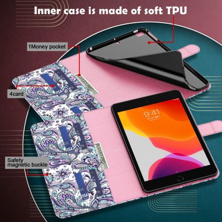 Folio Deksel Til Samsung Galaxy Tab A7 Paisley-mønster
