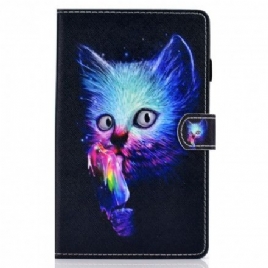 Folio Deksel Til Samsung Galaxy Tab A7 Psycho Cat