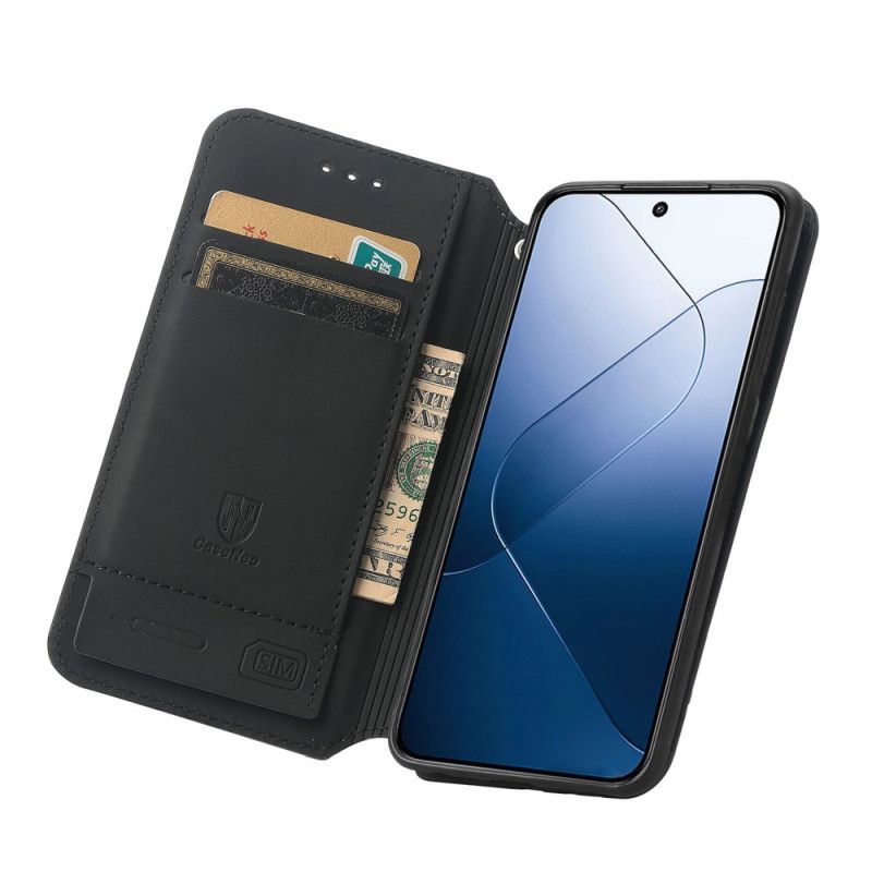Folio Deksel Xiaomi 14t Caseneo Rfid-lommebok