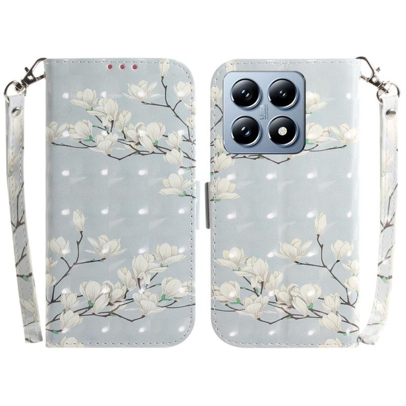 Folio Deksel Xiaomi 14t Stripete Magnolia