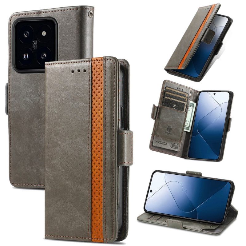 Folio Deksel Xiaomi 14t Tofarget Caseneo Beskyttelse Deksel