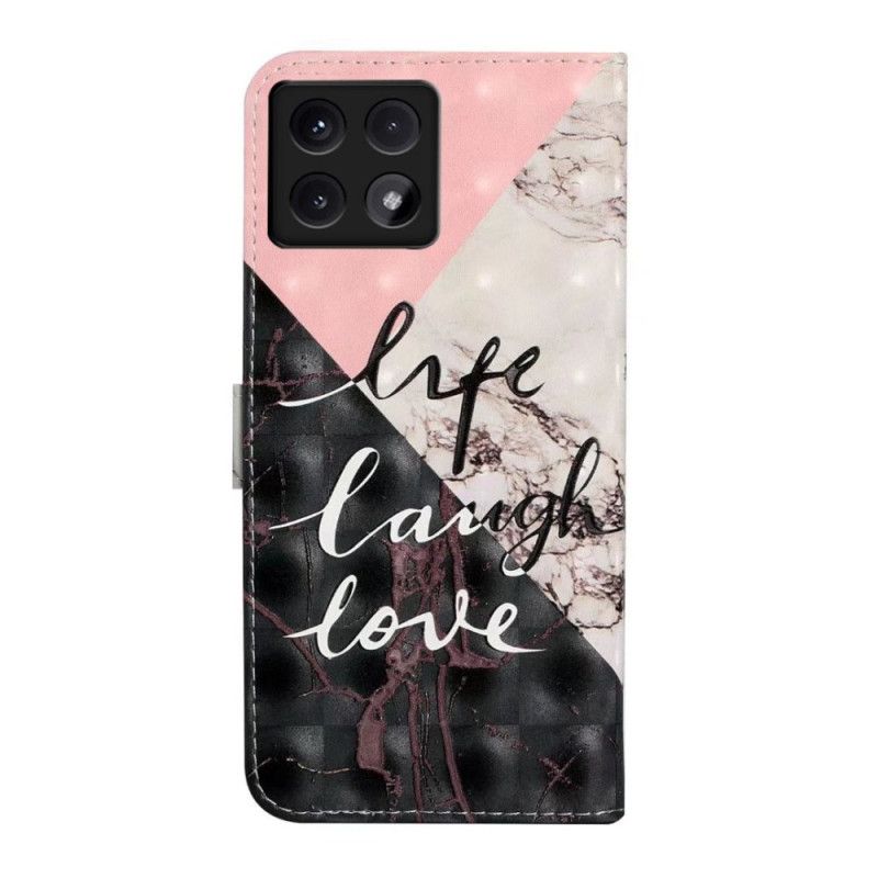 Folio Deksel Xiaomi 14t Trefarget Marmor