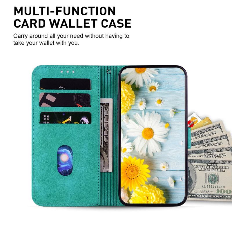 Lærdeksel Folio Deksel Xiaomi 14t Liljeblomster