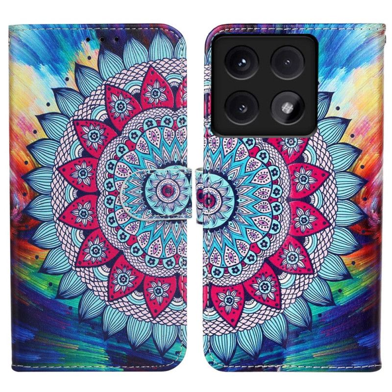 Lærdeksel Folio Deksel Xiaomi 14t Mandala Premium