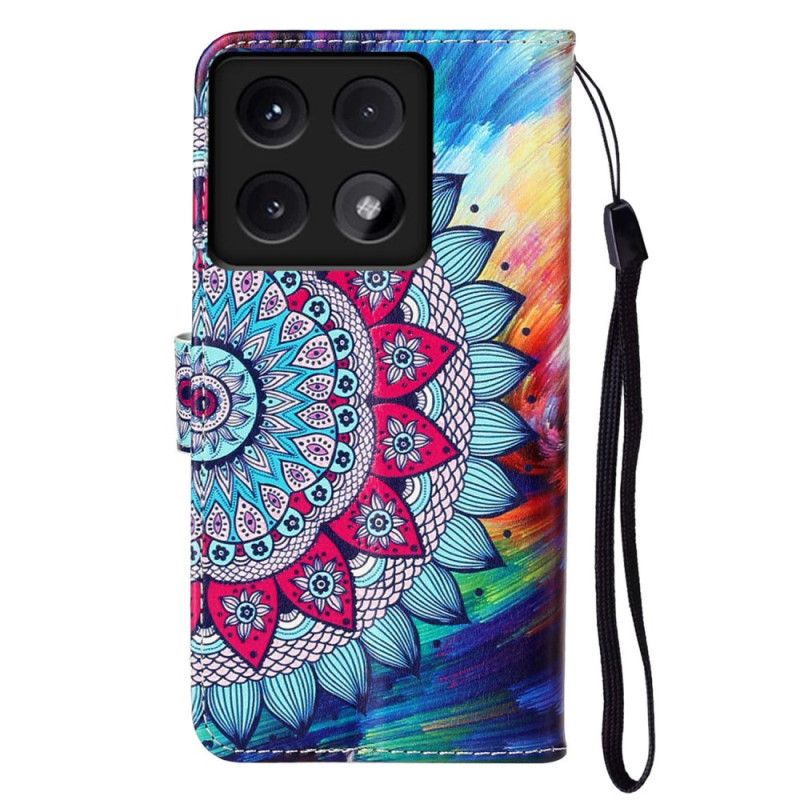 Lærdeksel Folio Deksel Xiaomi 14t Mandala Premium