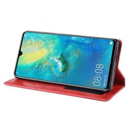 Beskyttelse Deksel Til Huawei P30 Pro Folio Deksel Vintage Stilisert Skinneffekt