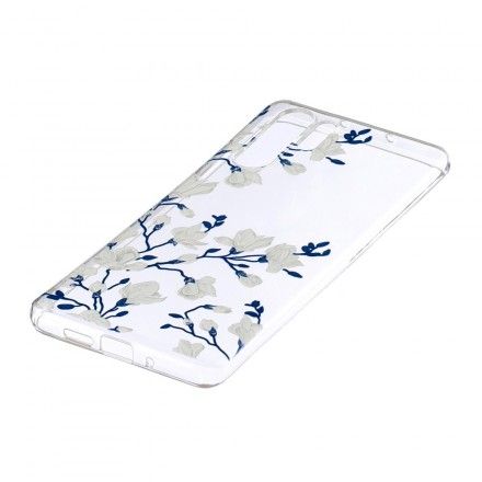 Deksel Til Huawei P30 Pro Hvite Blomster