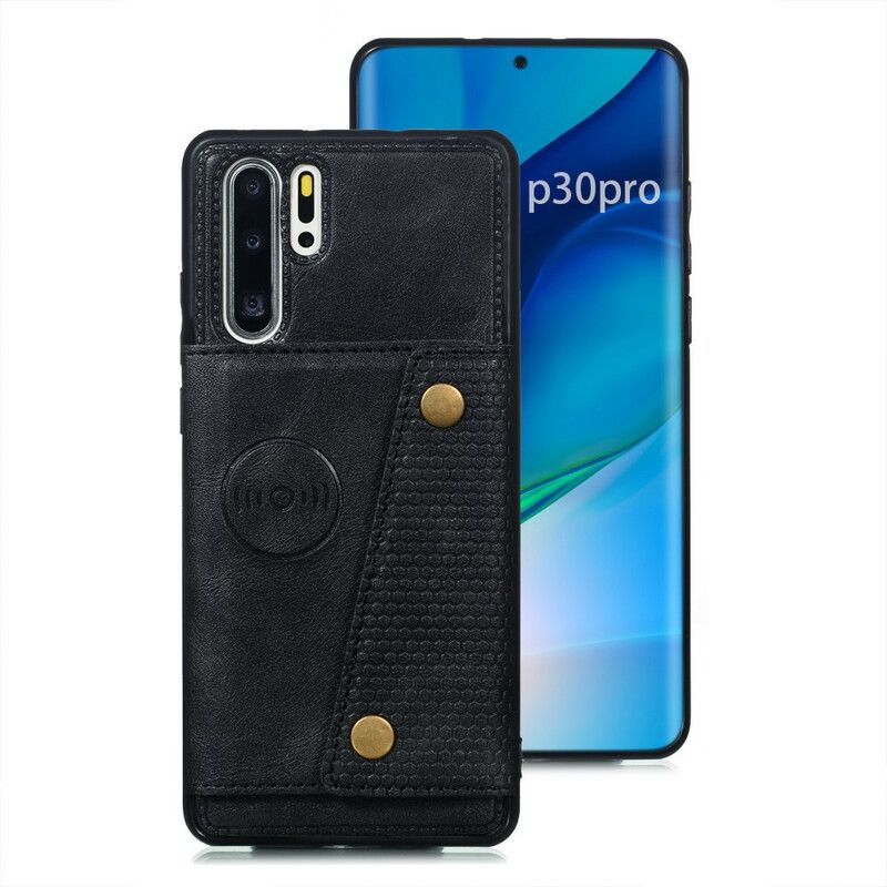 Deksel Til Huawei P30 Pro Lommebok Lærdeksel Snap-lommebok