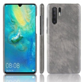 Deksel Til Huawei P30 Pro Performance Litchi Leather Effect