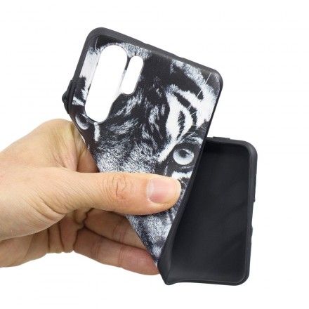 Deksel Til Huawei P30 Pro Svart Og Hvit Tiger
