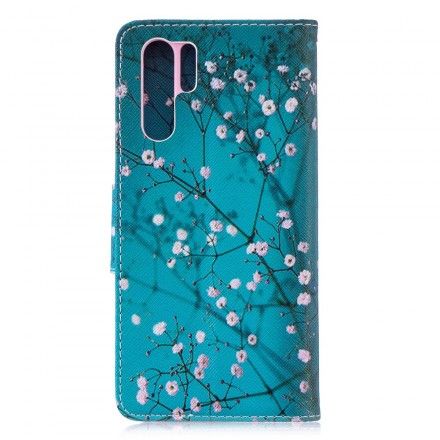 Folio Deksel Til Huawei P30 Pro Blomstrende Tre