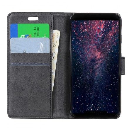 Folio Deksel Til Huawei P30 Pro Retro Matt Skinneffekt