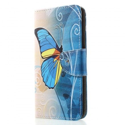 Folio Deksel Til Huawei P30 Pro Sommerfugler Og Blomster