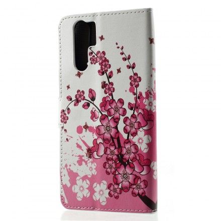 Folio Deksel Til Huawei P30 Pro Tropiske Blomster