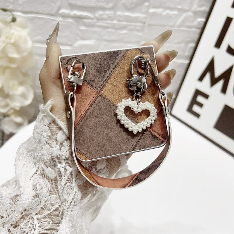 Deksel Samsung Galaxy Z Flip 7 Anheng Og Håndleddsstropp Beskyttelse Deksel