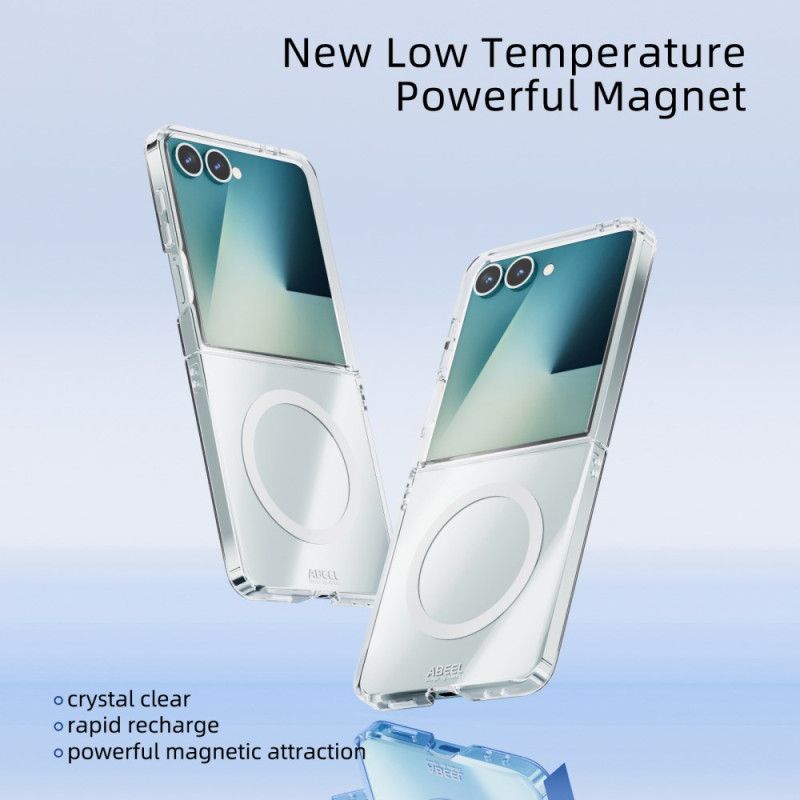 Deksel Samsung Galaxy Z Flip 7 Gjennomsiktig Magnetisk Beskyttelse Deksel