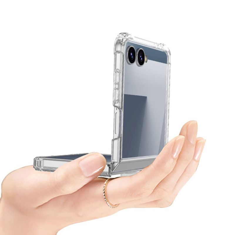 Deksel Samsung Galaxy Z Flip 7 Gkk Metallic Style Felg Beskyttelse Deksel