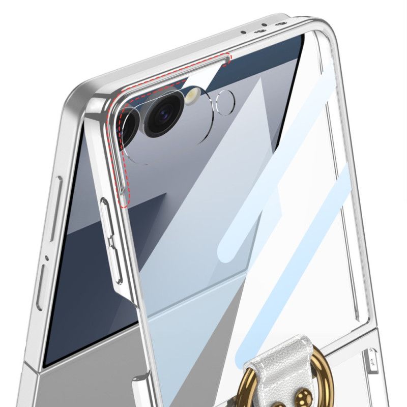 Deksel Samsung Galaxy Z Flip 7 Gkk Skjermbeskytter Og Ringholder Beskyttelse Deksel